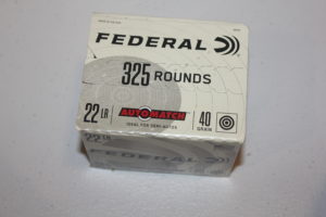 Federal 325 rounds- automatch- 22LR (semi-auto)