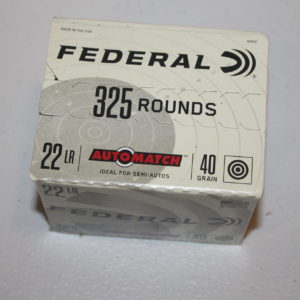 Federal 325 rounds- automatch- 22LR (semi-auto)