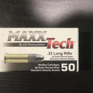Maxx Tech .22 Long rifle ammunition