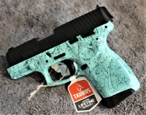 Taurus G3C 9mm teal and black