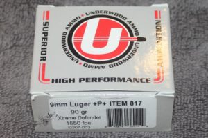 Underwood Ammo 9MM Luger +P+